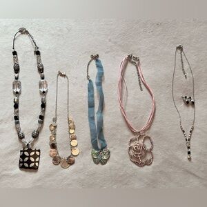 Lot of 25 Mostly Vintage necklaces. Some with earrings, one with bracelet.